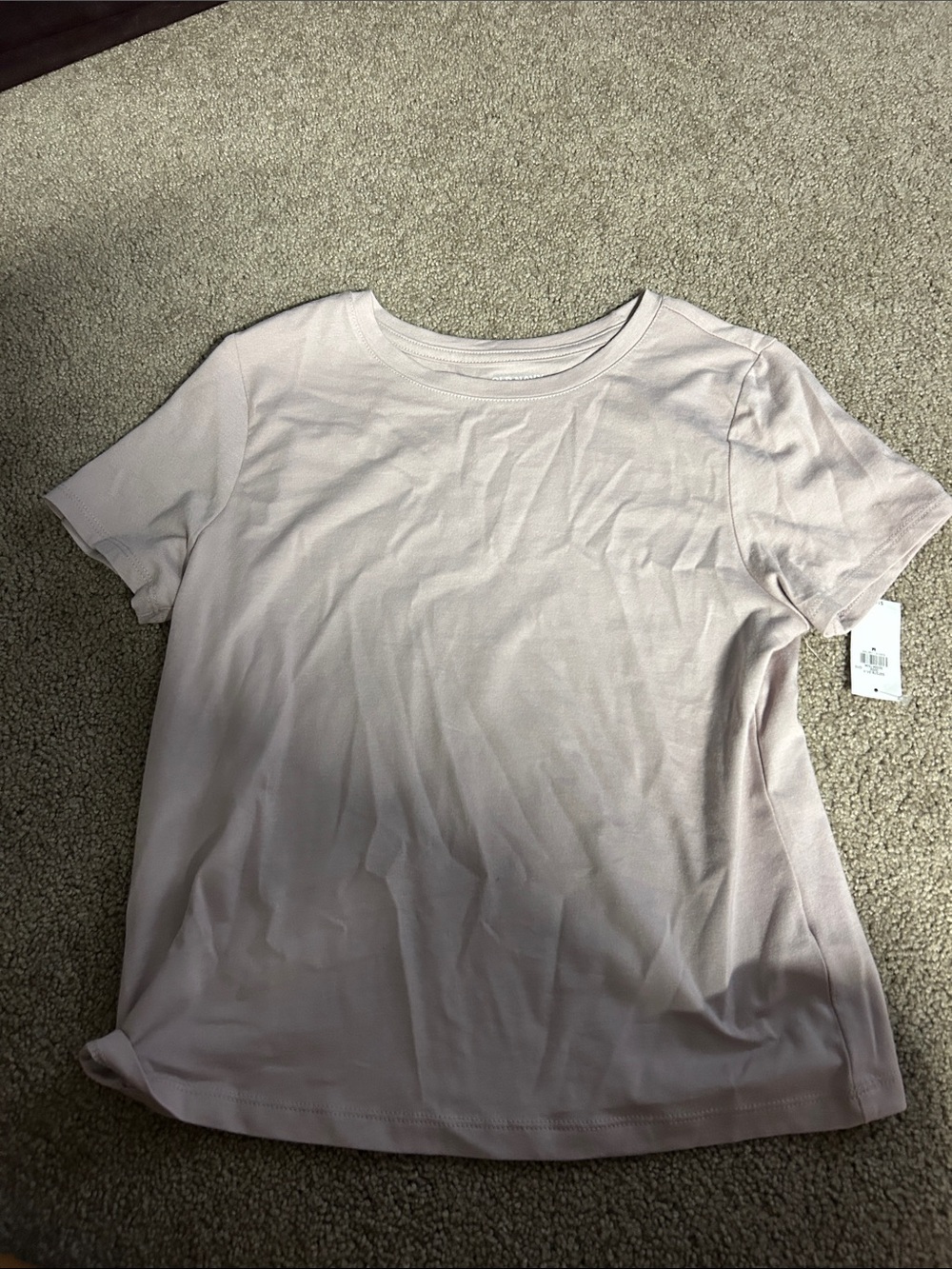 Old Navy Short Sleeve Crewneck Tee in Light Blush